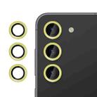 For Samsung Galaxy S23 5G Kalebol No Flicker Ultra-Thin Individual Camera Lens Tempered Glass Film(Gold) - 1