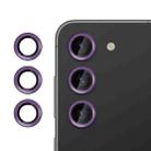 For Samsung Galaxy S23 5G Kalebol No Flicker Ultra-Thin Individual Camera Lens Tempered Glass Film(Purple) - 1