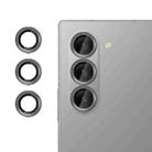 For Samsung Galaxy Z Fold6 Kalebol No Flicker Ultra-Thin Individual Camera Lens Tempered Glass Film(Black) - 1