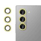 For Samsung Galaxy Z Fold6 Kalebol No Flicker Ultra-Thin Individual Camera Lens Tempered Glass Film(Gold) - 1
