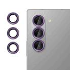 For Samsung Galaxy Z Fold6 Kalebol No Flicker Ultra-Thin Individual Camera Lens Tempered Glass Film(Purple) - 1