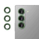 For Samsung Galaxy Z Fold6 Kalebol No Flicker Ultra-Thin Individual Camera Lens Tempered Glass Film(Green) - 1