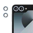 For Samsung Galaxy Z Flip6 Kalebol No Flicker Ultra-Thin Individual Camera Lens Tempered Glass Film(Distant Peak Blue) - 1