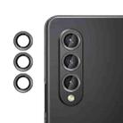 For Samsung Galaxy Z Fold3 Kalebol No Flicker Ultra-Thin Individual Camera Lens Tempered Glass Film(Black) - 1