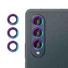 For Samsung Galaxy Z Fold4 Kalebol No Flicker Ultra-Thin Individual Camera Lens Tempered Glass Film(Colorful) - 1