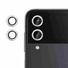 For Samsung Galaxy Z Flip4 Kalebol No Flicker Ultra-Thin Individual Camera Lens Tempered Glass Film(Silver) - 1