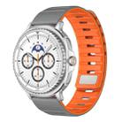 For Samsung Galaxy Watch8 / Watch8 Classic Norman Magnetic Silicone Watch Band(Gray Orange) - 1