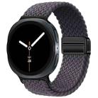 For Samsung Galaxy Watch8 / Watch8 Classic Loop Magnetic Buckle Braided Nylon Watch Band(Space Gray) - 1