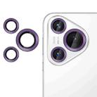 For Huawei Pura 70 Kalebol No Flicker Ultra-Thin Individual Camera Lens Tempered Glass Film(Purple) - 1