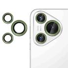 For Huawei Pura 70 Kalebol No Flicker Ultra-Thin Individual Camera Lens Tempered Glass Film(Emerald Green) - 1