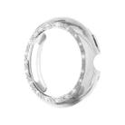 For Google Pixel Watch4 41mm Single Row Diamond Hollow PC Watch Protective Cover(Silver) - 1
