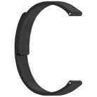 12mm Striped Soft Magnetic Silicone Watch Band(Black) - 3