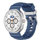 For Samsung Galaxy Watch8 / Watch8 Classic Silver Buckle Silicone Watch Band(Blue) - 1