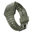 For WHOOP 4.0  Integrated TPU Watch Band(Army Green) - 2