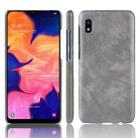 Shockproof Litchi Texture PC + PU Case for Galaxy A10E(Gray) - 1