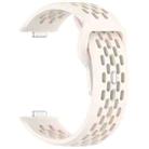 For Huawei Watch Fit4 / Fit4 Pro / Fit3 Mesh Silver Reverse Steel Buckle Silicone Watch Band(Starlight) - 3