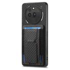 For Nothing Phone 3a Pro Carbon Fiber Fold Stand Elastic Card Bag Phone Case(Black) - 2