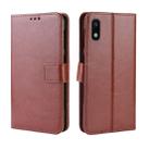 Retro Crazy Horse Texture Horizontal Flip Leather Case for Galaxy A10e , with Holder & Card Slots & Photo Frame(Brown) - 1