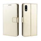 Retro Crazy Horse Texture Horizontal Flip Leather Case for Galaxy A10e , with Holder & Card Slots & Photo Frame(Gold) - 1