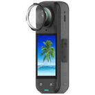 For Insta360 X5 Rotating Optical Tempered Glass Lens Guard Protective Cover(Black) - 1
