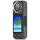 For Insta360 X4 Rotating Optical Tempered Glass Lens Guard Protective Cover(Silver) - 2