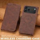 For iPhone 17 Pro Max SUTENI J07 Multifunctional Horizontal Flip Magsafe Leather Phone Case(Brown) - 2
