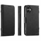 For iPhone 17 SUTENI J07 Multifunctional Horizontal Flip Magsafe Leather Phone Case(Black) - 1