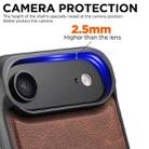 For iPhone 17 Air Suteni G5 Litchi Leather Magnetic MagSafe Phone Case(Brown) - 3