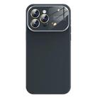 For iPhone 14 Pro Max Kalebol Large Windows Frosted Liquid Silicone Phone Case(Graphite Gray) - 1