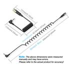 JUNSUNMAY 3.5mm Stereo Male to 4 Pin XLR Female Mixer Spring Extension Adapter Cable, Length: 0.5m - 2
