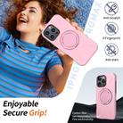For iPhone 16 Pro Max Kalebol Magnetic MagSafe Rotation Holder PC Phone Case(Pink) - 3