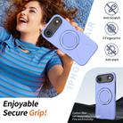 For iPhone 17 Air Kalebol Magnetic MagSafe Rotation Holder PC Phone Case(Lilac) - 3