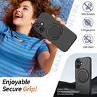 For iPhone 16 Plus Kalebol Magnetic MagSafe Rotation Holder PC Phone Case(Black) - 3