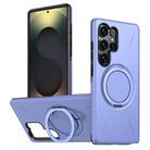 For Samsung Galaxy S23 Ultra 5G Kalebol Magnetic MagSafe Rotation Holder PC Phone Case(Lilac) - 1