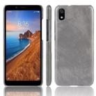 Shockproof Litchi Texture PC + PU Case For Xiaomi Redmi 7A(Gray) - 1