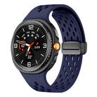 For Samsung Galaxy Watch8 / Watch8 Classic Mesh Magnetic Silicone Watch Band(Midnight Blue) - 1