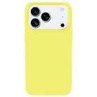 For iPhone 17 Pro Max Kalebol Solid Color Simple All-inclusive Liquid Silicone Phone Case(Yellow) - 2