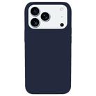 For iPhone 17 Pro Max Kalebol Solid Color Simple All-inclusive Liquid Silicone Phone Case(Midnight Blue) - 2