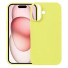 For iPhone 17 Kalebol Solid Color Simple All-inclusive Liquid Silicone Phone Case(Yellow) - 1