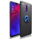 Metal Ring Holder 360 Degree Rotating TPU Case for OPPO RENO Z(Black+Blue) - 1