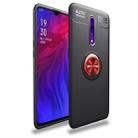 Metal Ring Holder 360 Degree Rotating TPU Case for OPPO RENO Z(Black+Red) - 1