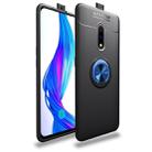 Metal Ring Holder 360 Degree Rotating TPU Case for OPPO Realme X / K3(Black+Blue) - 1