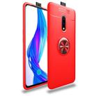 Metal Ring Holder 360 Degree Rotating TPU Case for OPPO Realme X / K3(Red+Red) - 1