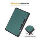 For Microsoft Surface Pro 12 2025 ENKAY Tri-fold Custer Texture Voltage Leather Stand Tablet Case with Pen Slot(Black) - 3