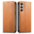 For Samsung Galaxy A26 5G Elastic Wristband Magnetic Suction Leather Phone Case(Brown) - 2