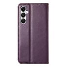For Samsung Galaxy A15 Elastic Wristband Magnetic Suction Leather Phone Case(Purple) - 2