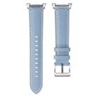 For Samsung Galaxy Watch8 / Watch8 Classic Stitched Genuine Leather Watch Band(Sky Blue) - 3