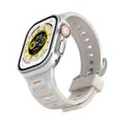 For Apple Watch 46mm / 49mm / 45mm / 44mm Pioneer Metal Joint Colorful Silicone Watch Band(Starlight) - 1