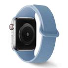 For Apple Watch 46mm / 49mm / 45mm / 44mm Lychee Pattern Magnetic Loop Silicone Watch Band(Cloud Water Blue) - 1