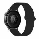 18mm Cloud Wood Grain Reverse Buckle Soft Magnetic Silicone Watch Band(Black) - 1